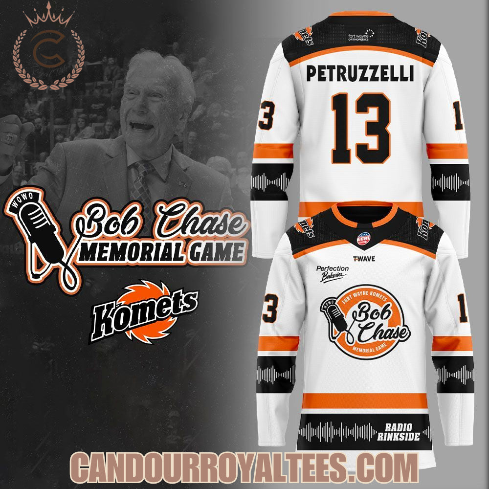 Fort Wayne Komets Bob Chase Memorial Game 2025 Combo Hockey Jersey