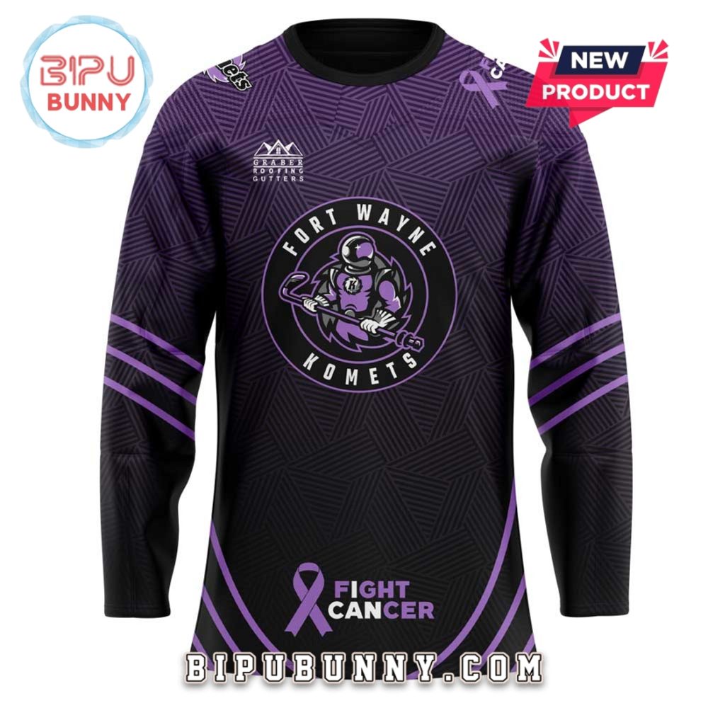 Fort Wayne Komets Fight Cancer Night Hockey Jersey