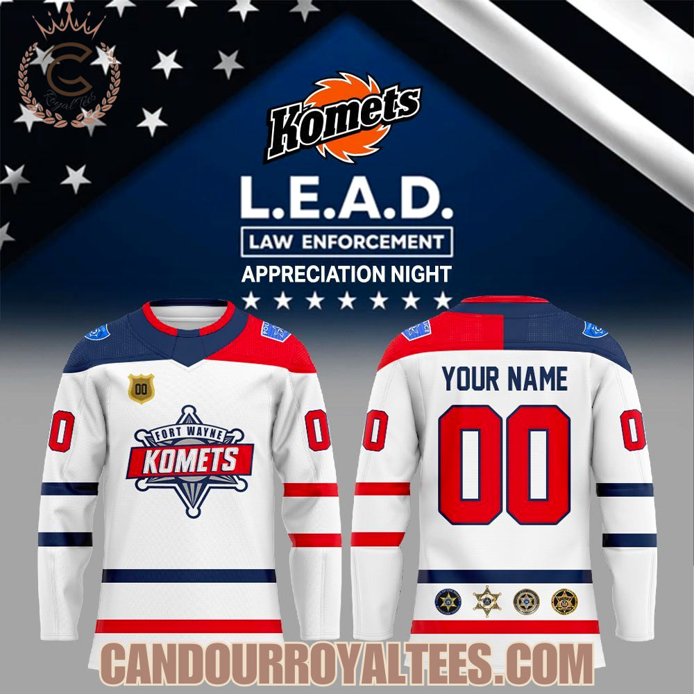 Fort Wayne Komets Law Enforcement Night Hockey Jersey