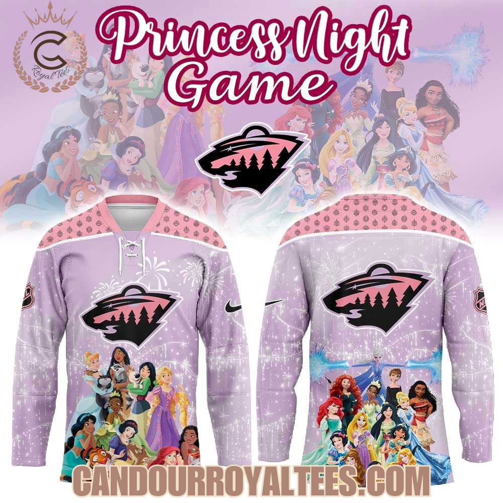 Minnesota Wild Disney Princess Game Hockey Jersey