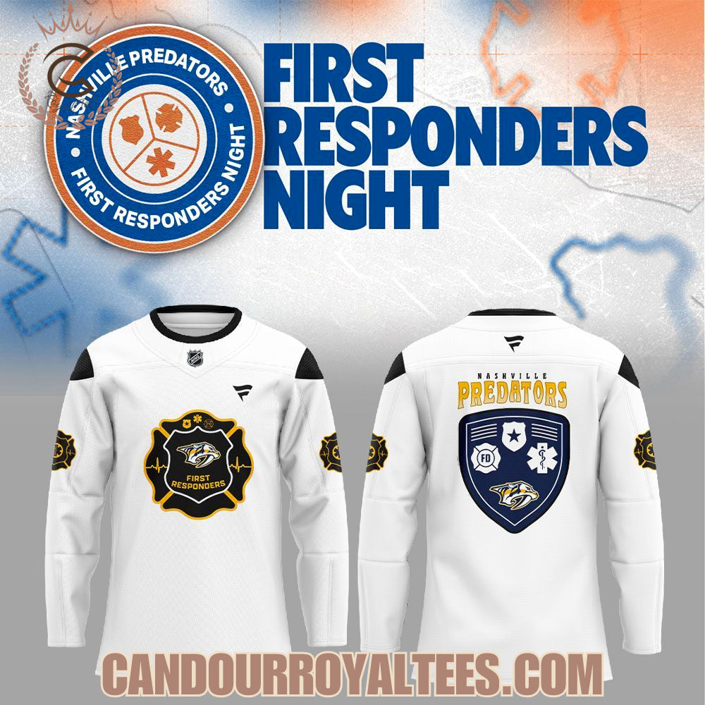 Nashville Predators First Responders Night 2026 Hockey Jersey