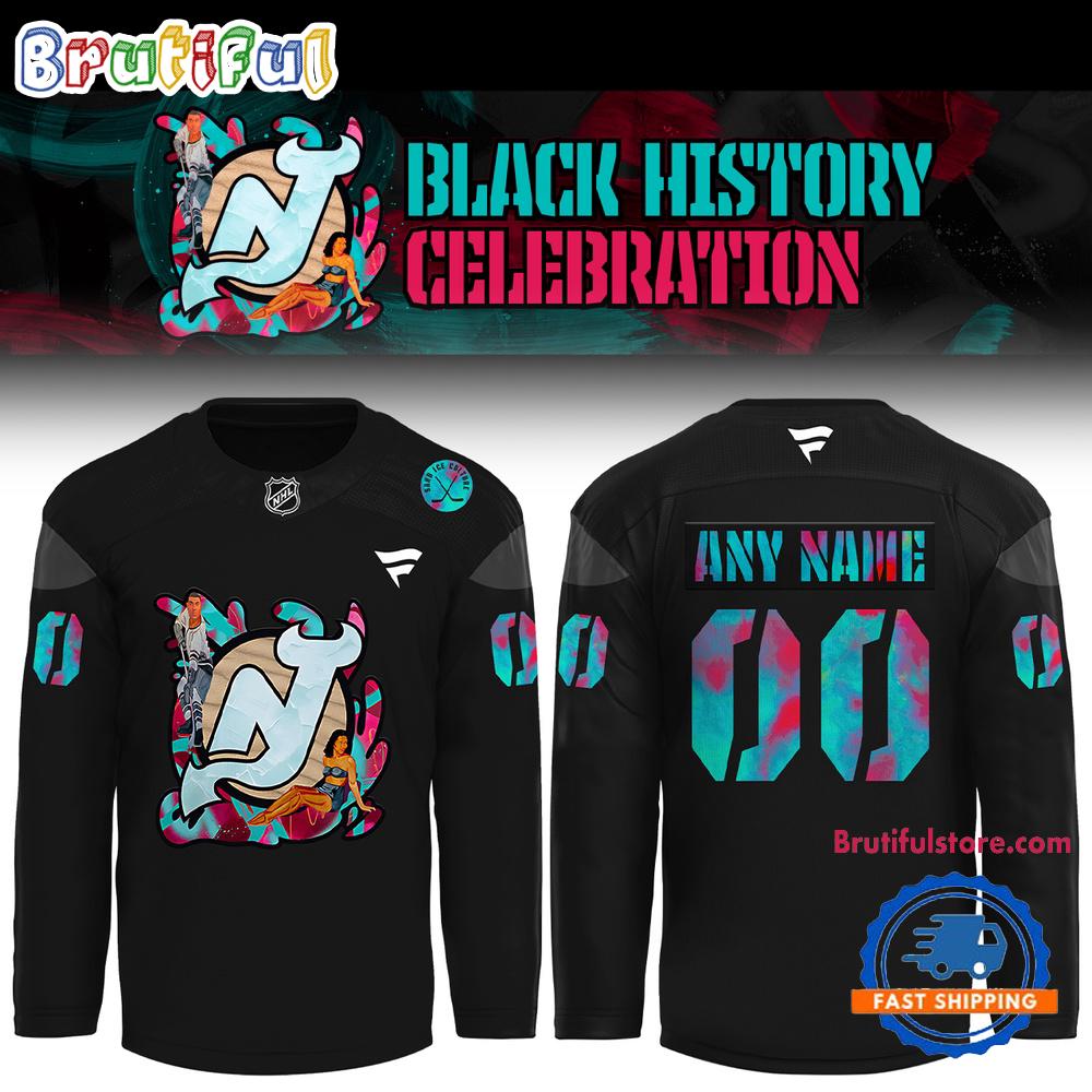 New Jersey Devils Celebrating Black History Limited Edition Custom Hockey Jersey