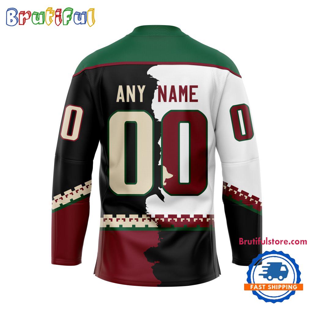 NHL Arizona Coyotes Home Mix Away New Design Hockey Jersey
