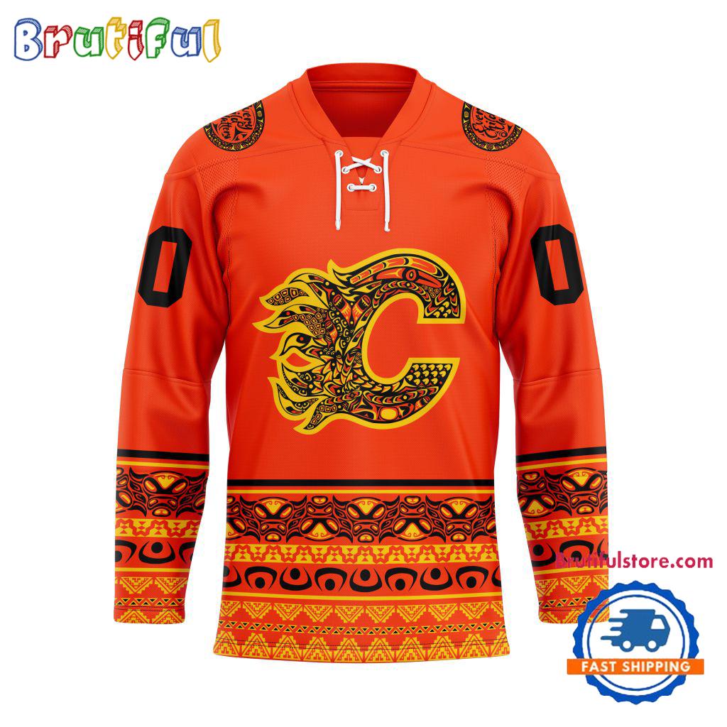 NHL Calgary Flames National Day For Truth And Reconciliation Design Hockey Jersey, Sport Jersey Shirt