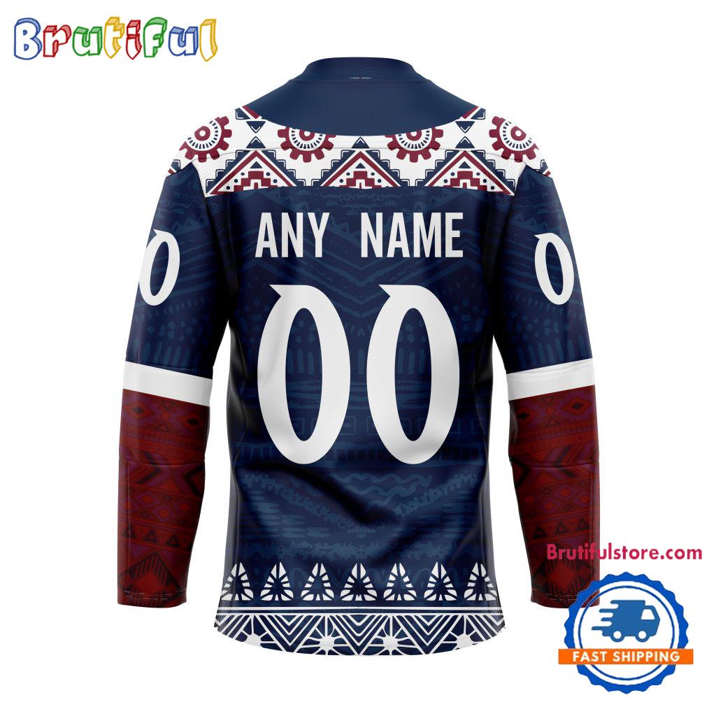 NHL Colorado Avalanche Personalized Native American Hockey Jersey
