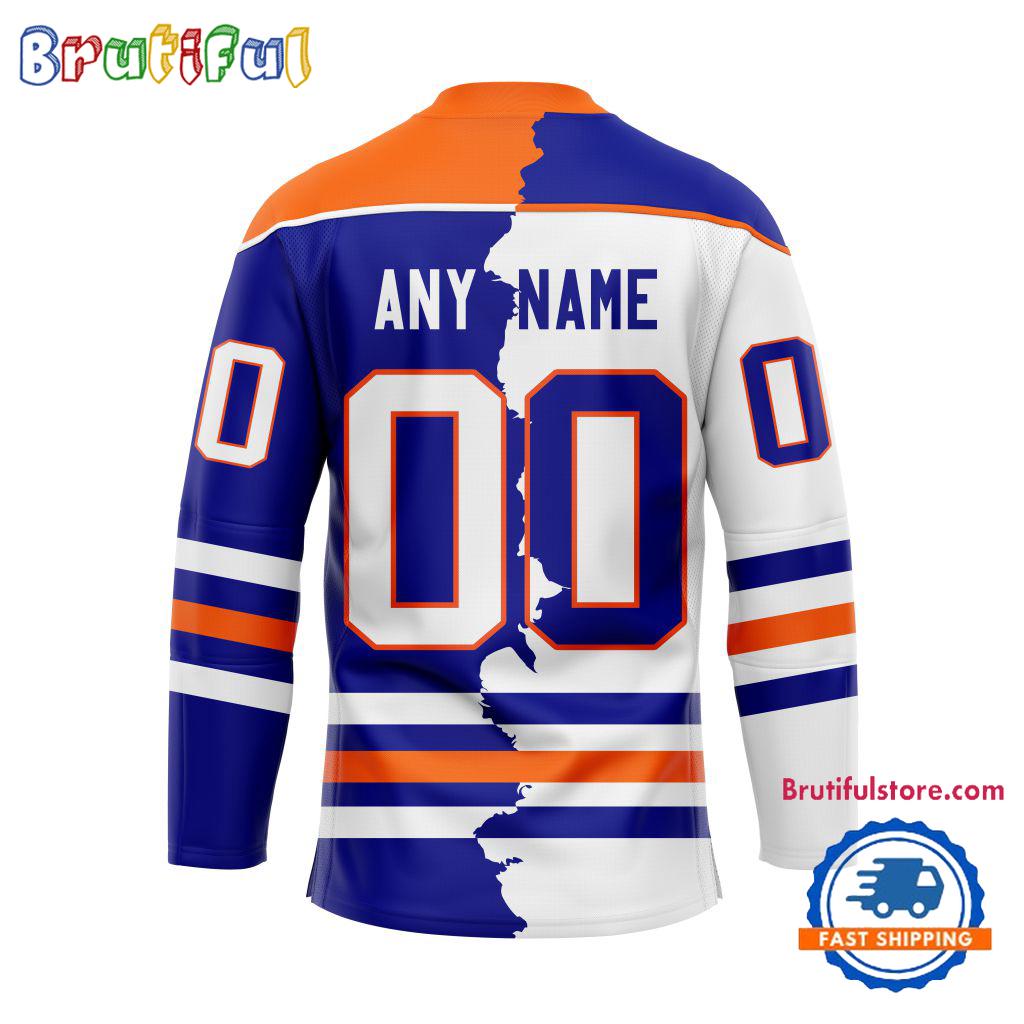 NHL Edmonton Oilers Home Mix Away New Design Hockey Jersey