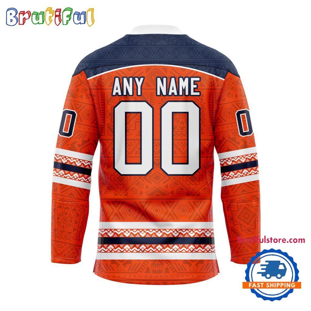 NHL Edmonton Oilers Personalized Native American Hockey Jersey