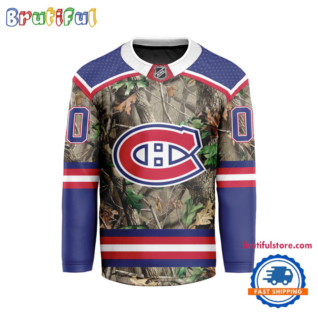NHL Montreal Canadiens Special Realtree Camo Hunting Hockey Jersey