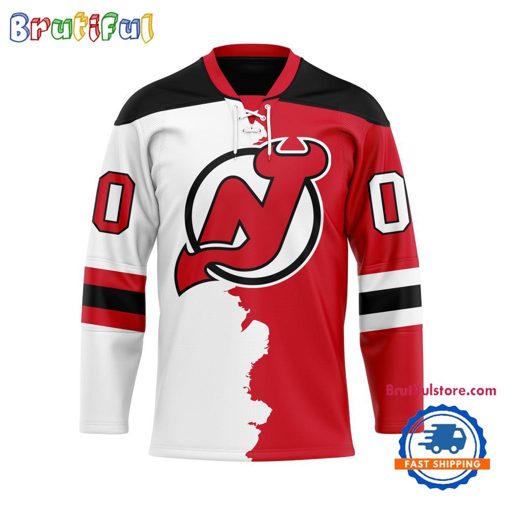 NHL New Jersey Devils Home Mix Away New Design Hockey Jersey