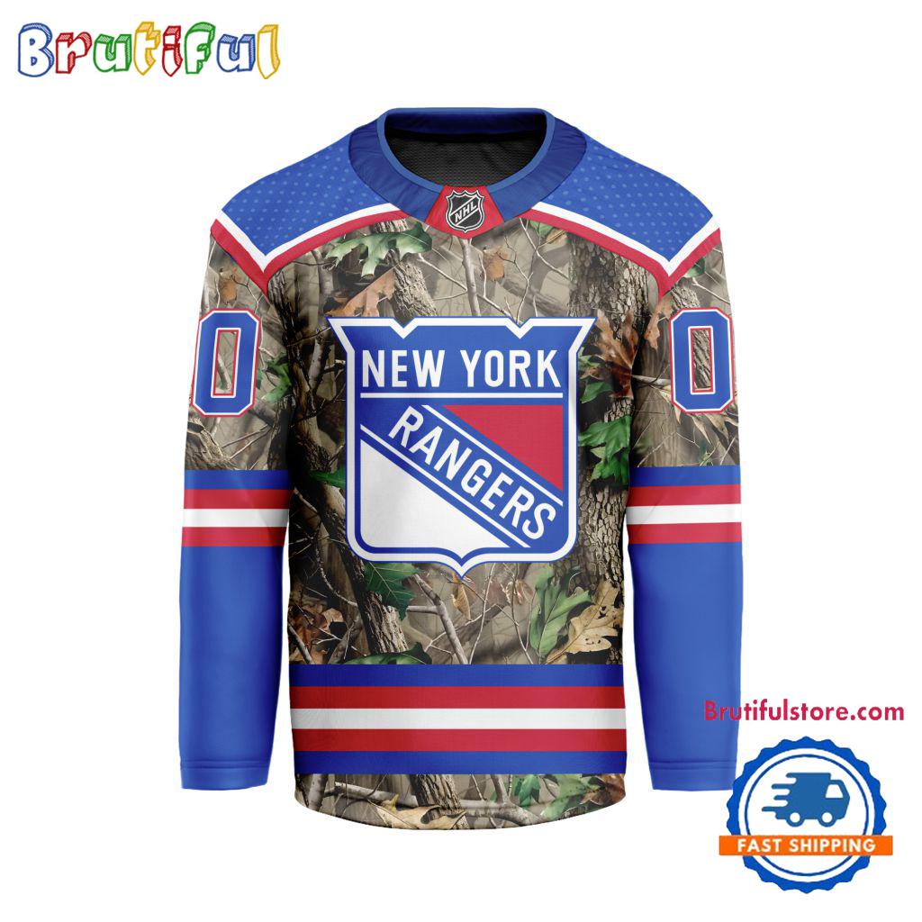 NHL New York Rangers Special Realtree Camo Hunting Hockey Jersey