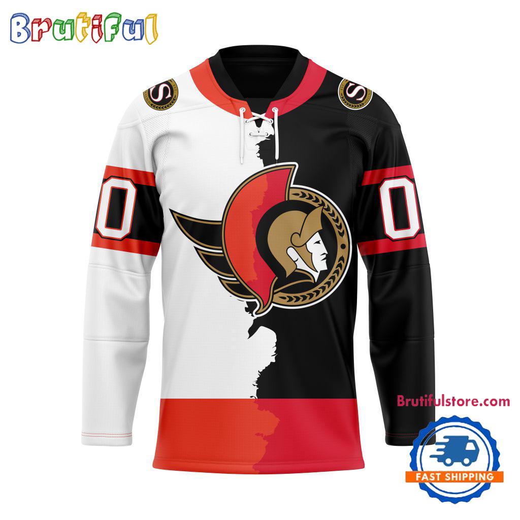 NHL Ottawa Senators Home Mix Away New Design Hockey Jersey