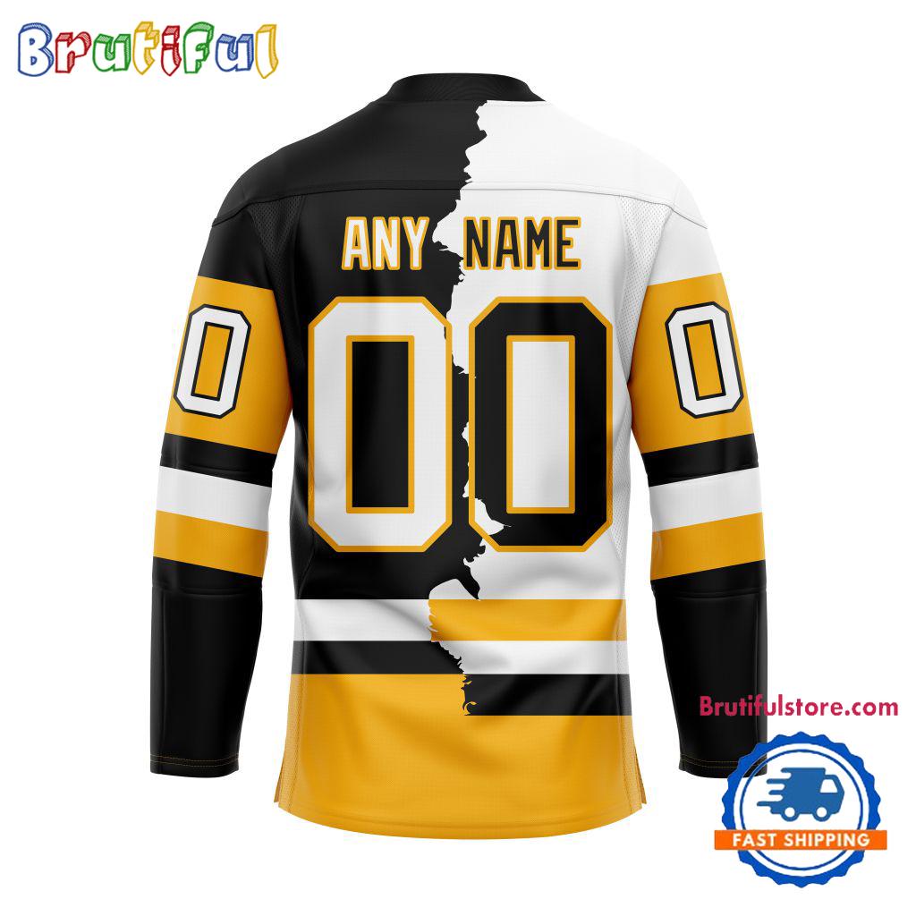 NHL Pittsburgh Penguins Home Mix Away New Design Hockey Jersey