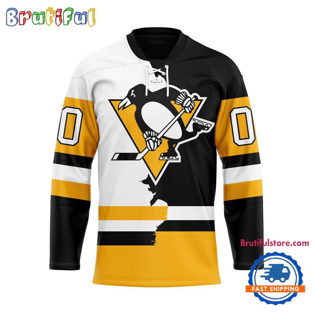 NHL Pittsburgh Penguins Home Mix Away New Design Hockey Jersey
