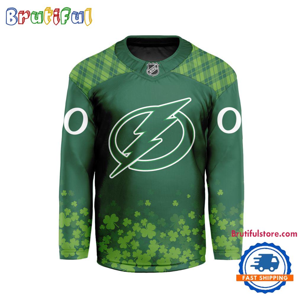NHL Tampa Bay Lightning St.Patrick's Day New Design Hockey Jersey, NHL Patricks Day Jersey