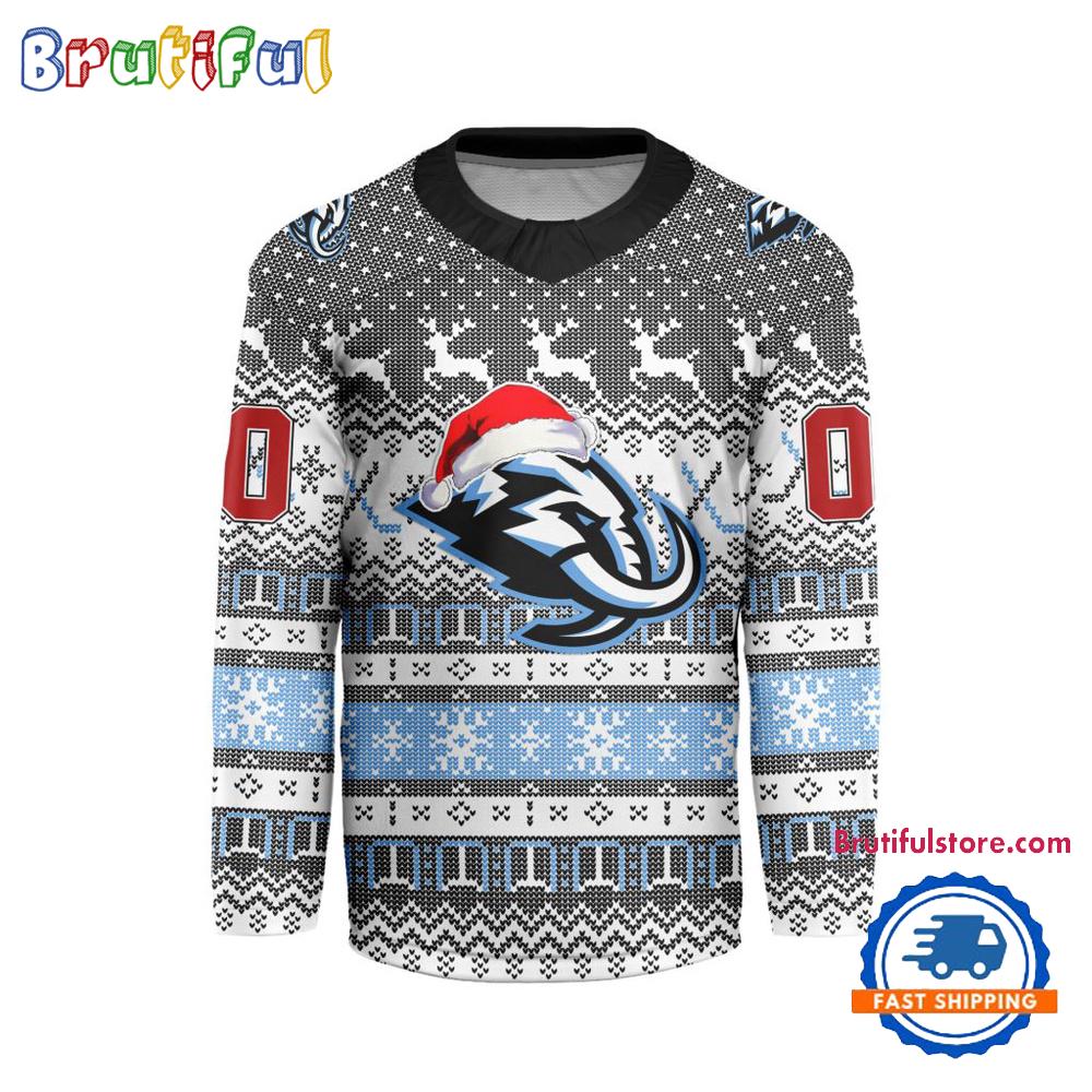 Utah Mammoth 2025 NHL Christmas Personalized Hockey Jersey Design