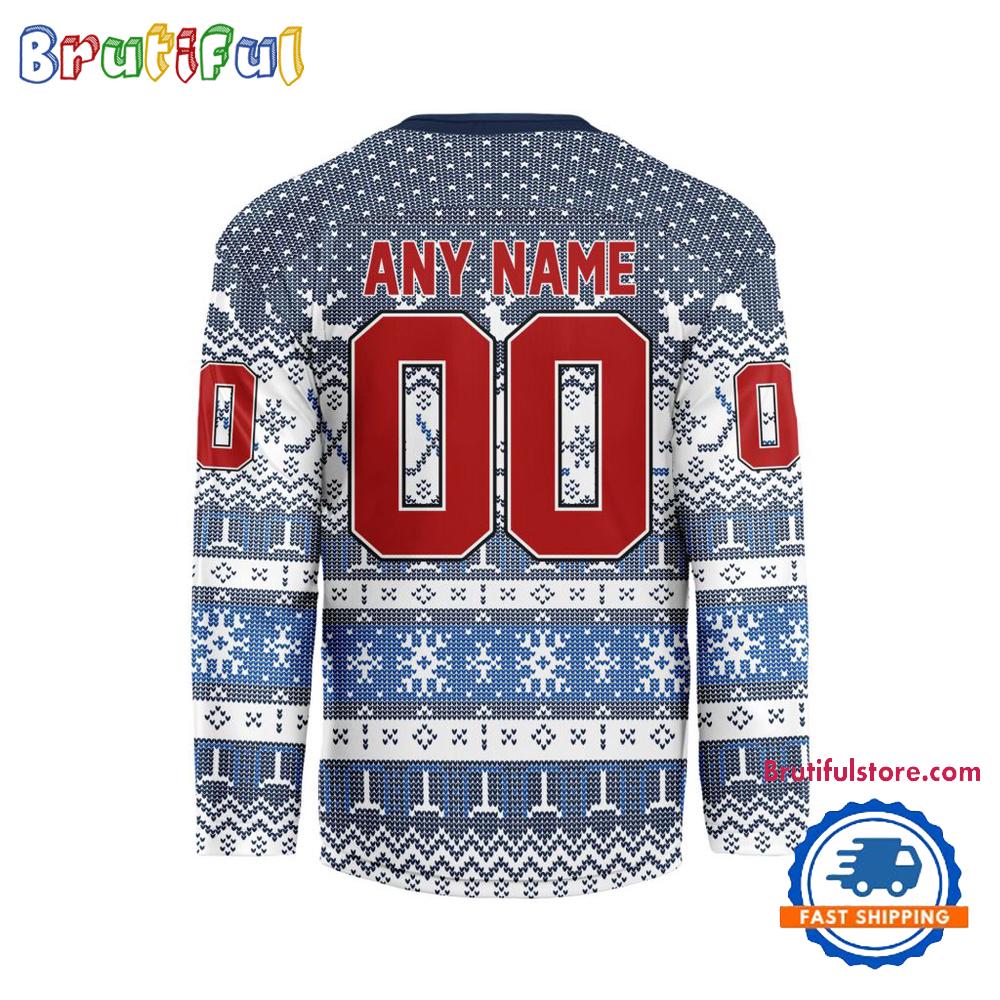 Winnipeg Jets 2025 NHL Christmas Personalized Hockey Jersey Design